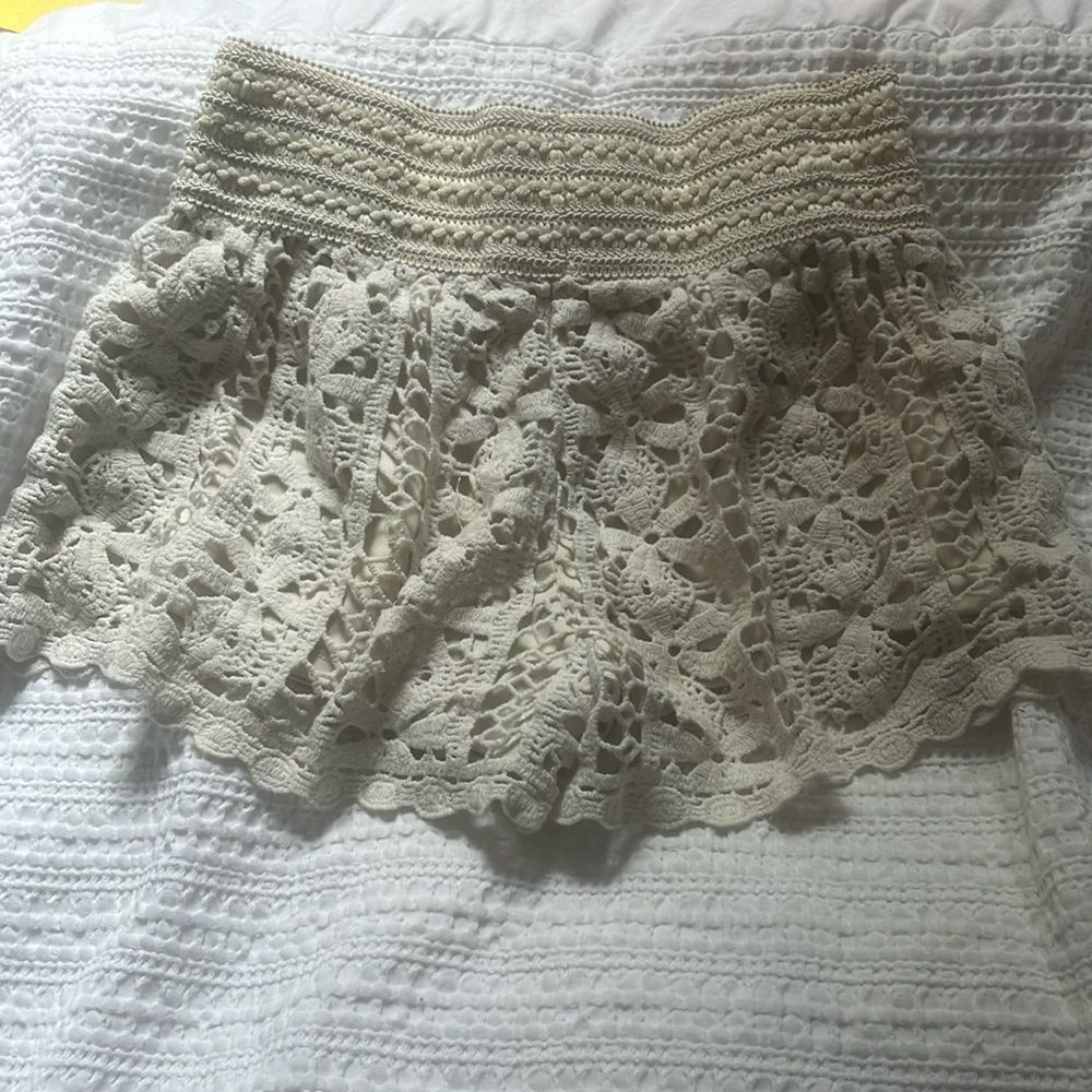 🤍White Rewind Shorts (with shorts attached)🤍